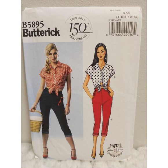 Butterick B5895 Sewing Pattern UNCUT Sizes 4–12 | 150th Anniversary - Picture 12 of 15